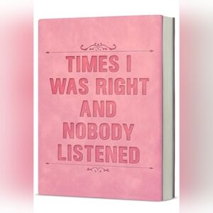 Pink Journal with Embossed Quote